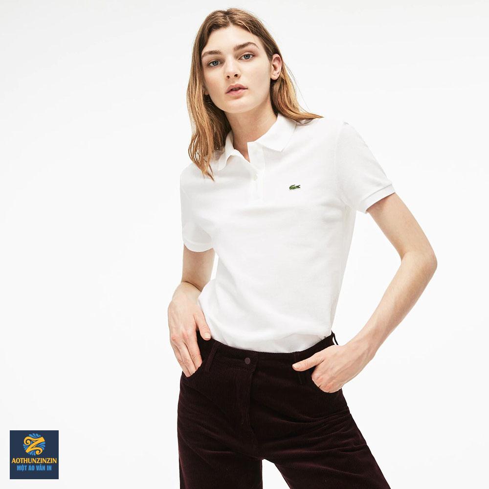 Áo thun cổ trụ nữ trơn