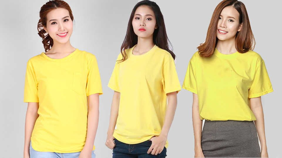 Ao Thun Co Tron Doanh Nghiep Mau Vang Optimized