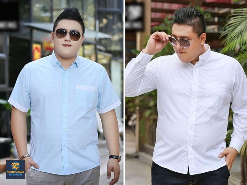 Áo sơ mi form regular hoặc oversize nhẹ