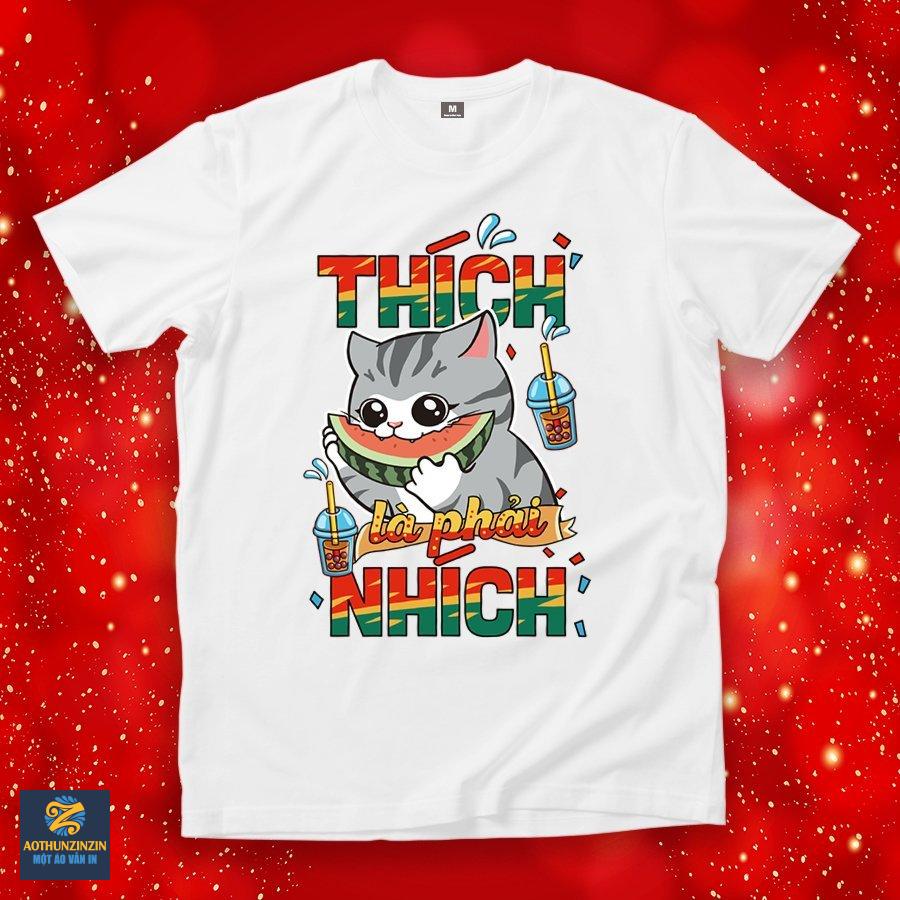 Áo thun Tết in hình linh vật