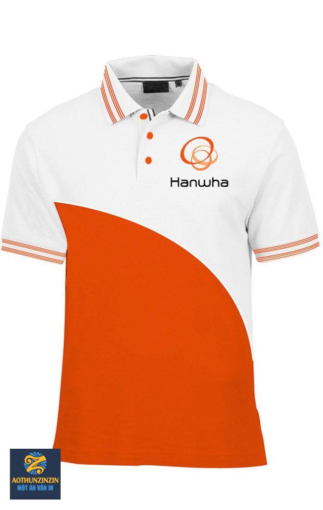 Phối màu logo – cổ – tay áo