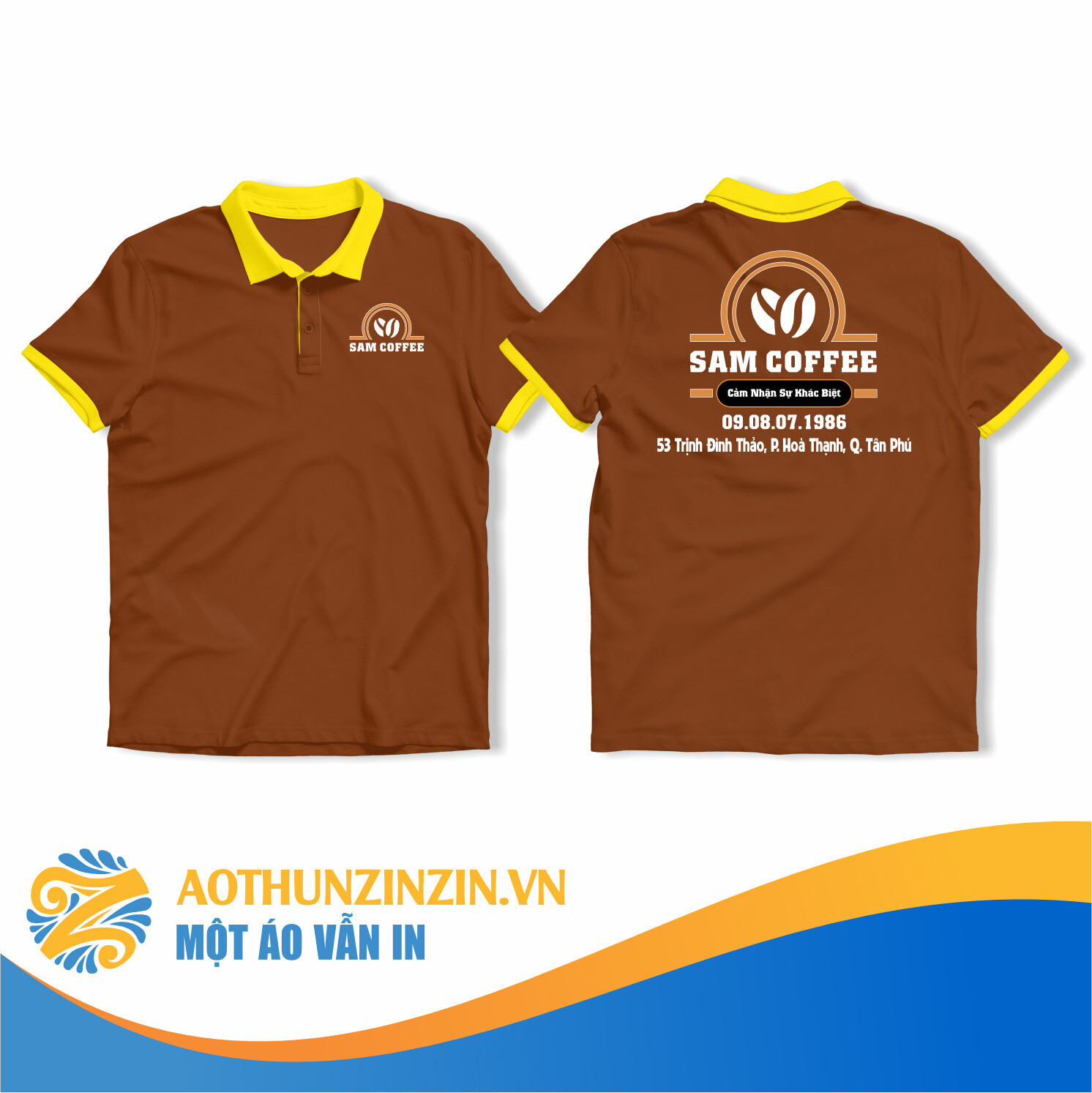 Ao Thun Sam Coffee Thiet Ke In An Dong Phuc Doanh Nghiep Aothunzinzin Mot Ao Van In