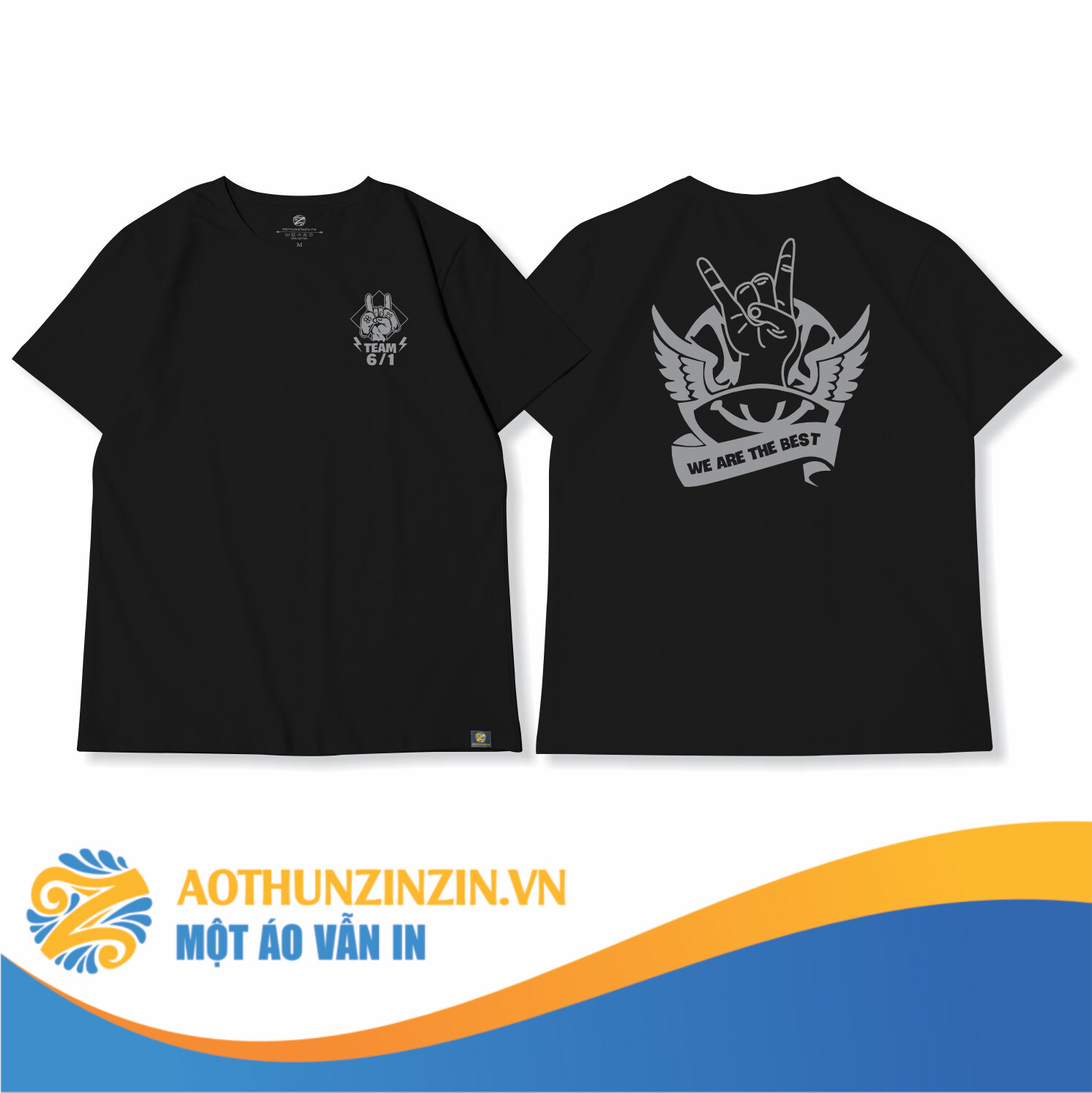 Ao Thun Ao Lop 6 1 We Are The Best Thiet Ke In An Dong Phuc Doanh Nghiep Aothunzinzin Mot Ao Van In