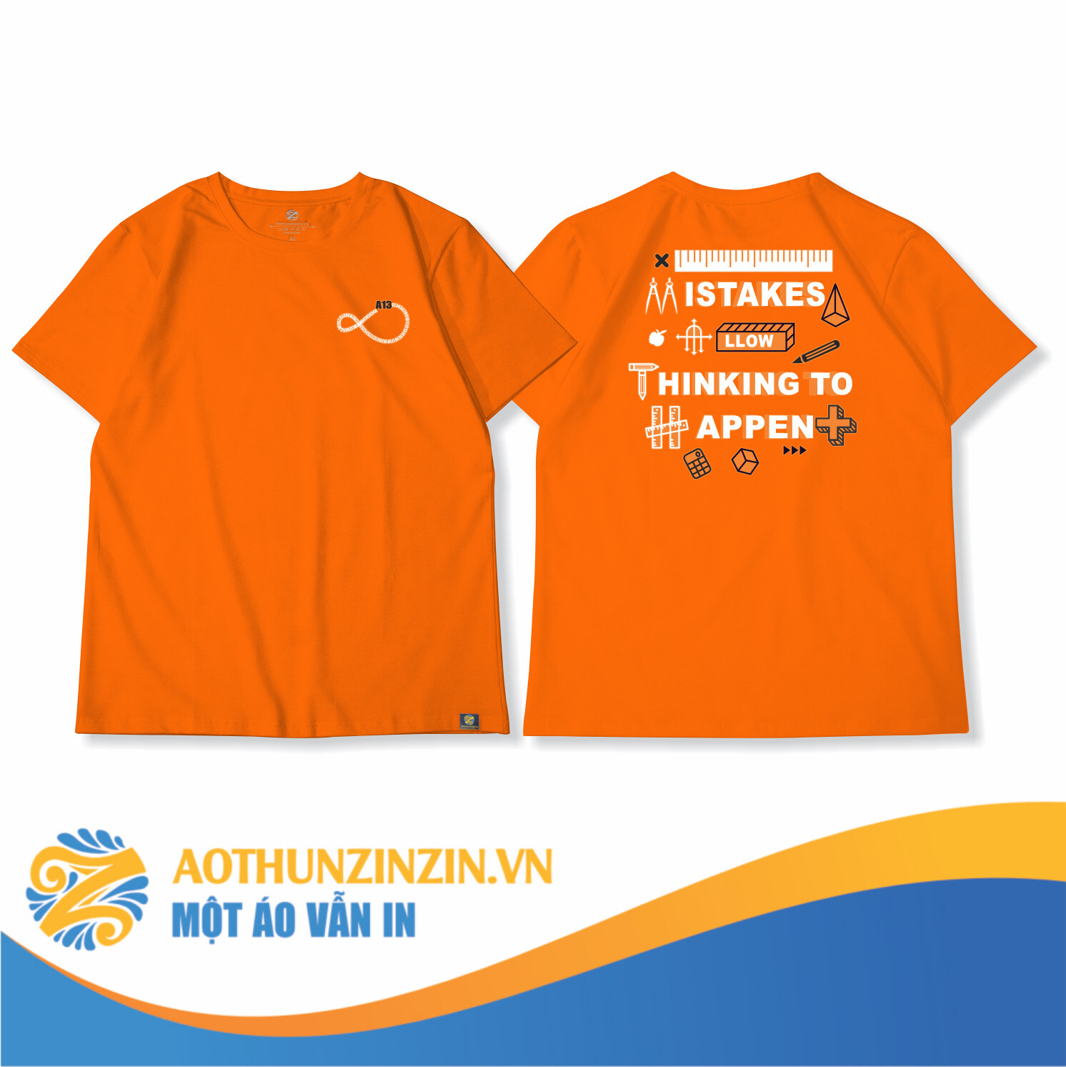 Ao Thun Ao Lop A 13 Thiet Ke In An Dong Phuc Doanh Nghiep Aothunzinzin Mot Ao Van In