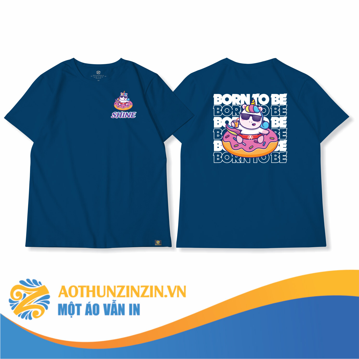 Ao Thun Ao Lop Unicorn Thiet Ke In An Dong Phuc Doanh Nghiep Aothunzinzin Mot Ao Van In