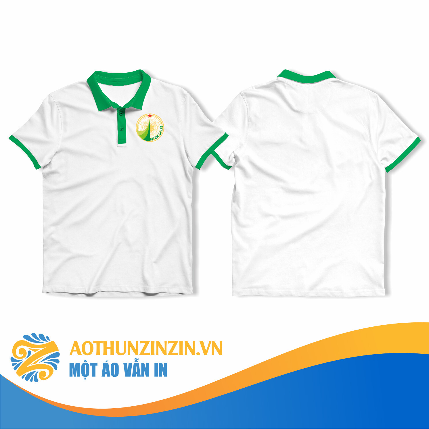 Ao Thun Dai Hoc Da Lat Thiet Ke In An Dong Phuc Doanh Nghiep Aothunzinzin Mot Ao Van In