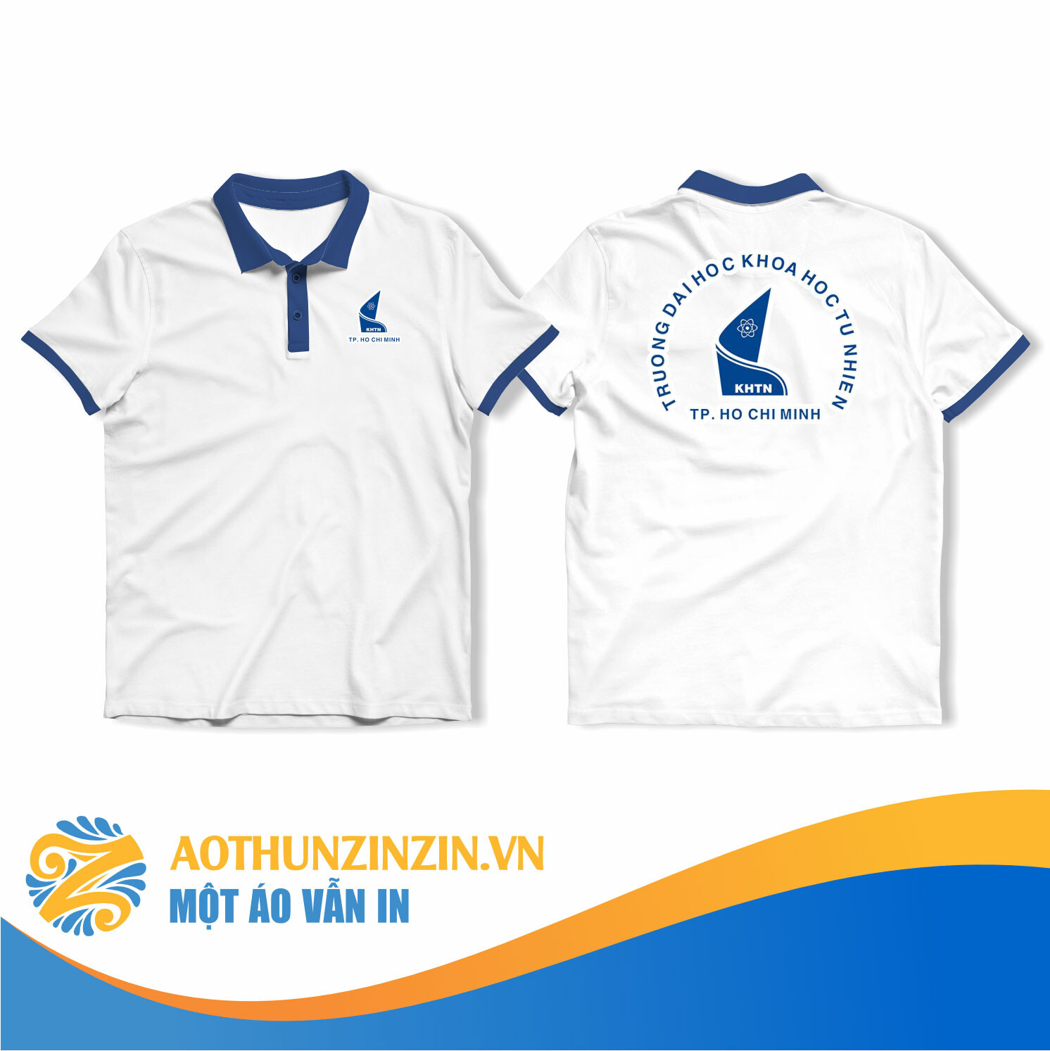 Ao Thun Dai Hoc Khoa Hoc Tu Nhien Thiet Ke In An Dong Phuc Doanh Nghiep Aothunzinzin Mot Ao Van In