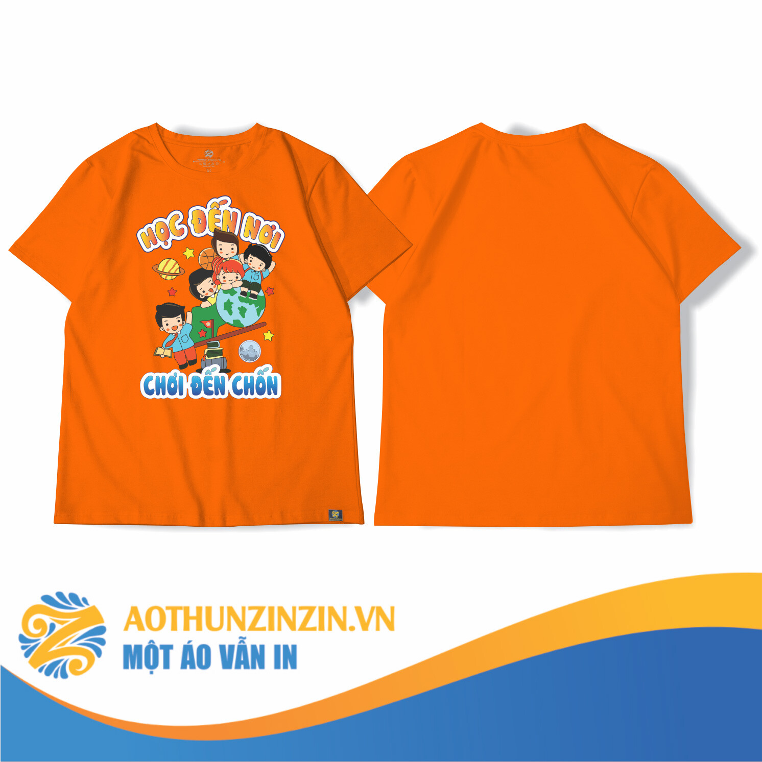 Ao Thun Hoc Den Noi Choi Den Chon Thiet Ke In An Dong Phuc Doanh Nghiep Aothunzinzin Mot Ao Van In