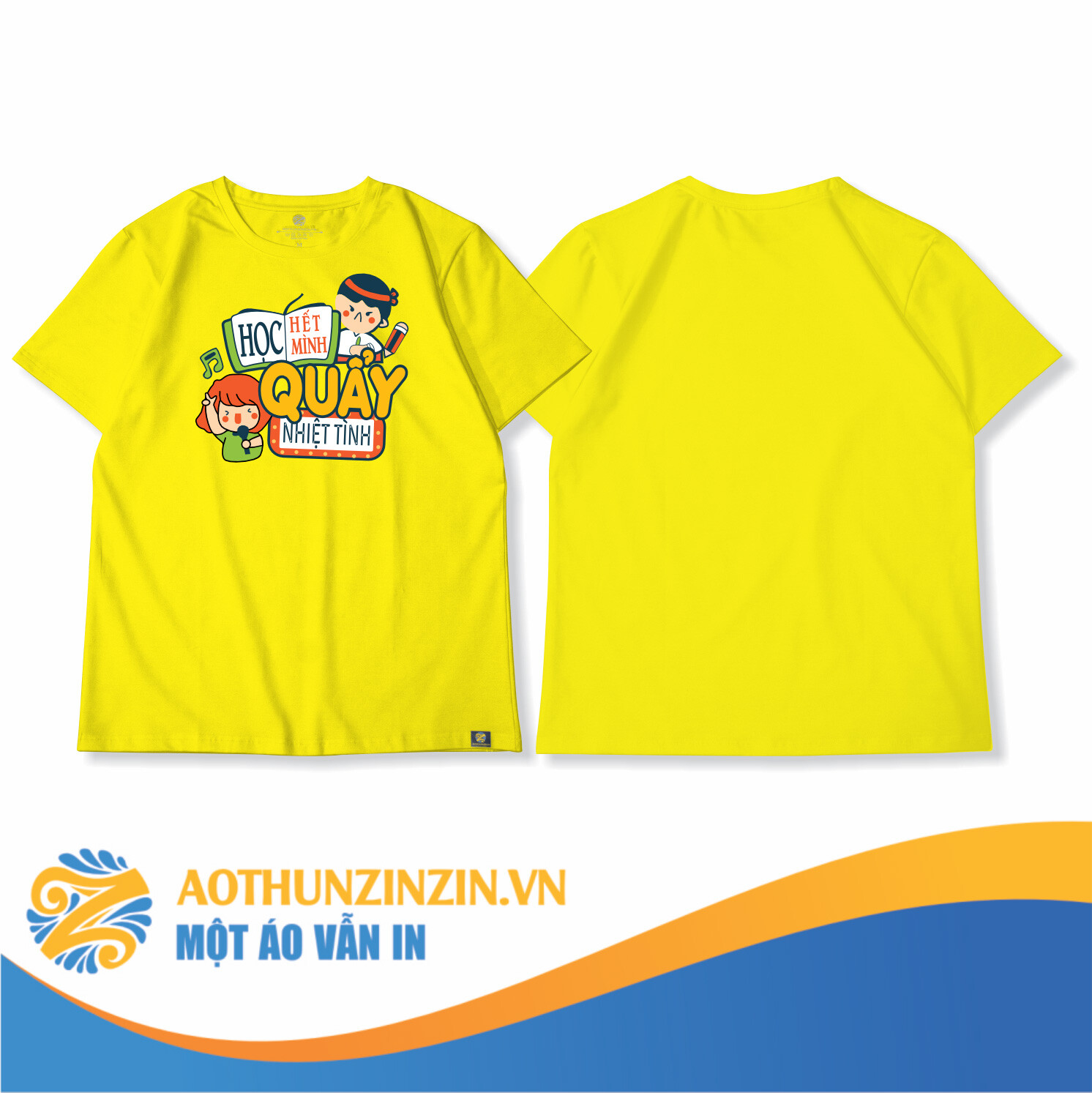 Ao Thun Hoc Het Minh Quay Het Minh Thiet Ke In An Dong Phuc Doanh Nghiep Aothunzinzin Mot Ao Van In