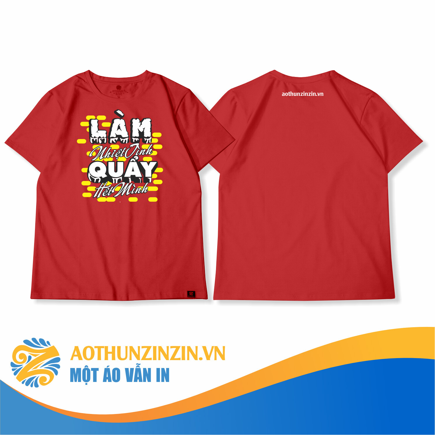 Ao Thun Lam Nhiet Tinh Quay Het Minh Thiet Ke In An Dong Phuc Doanh Nghiep Aothunzinzin Mot Ao Van In