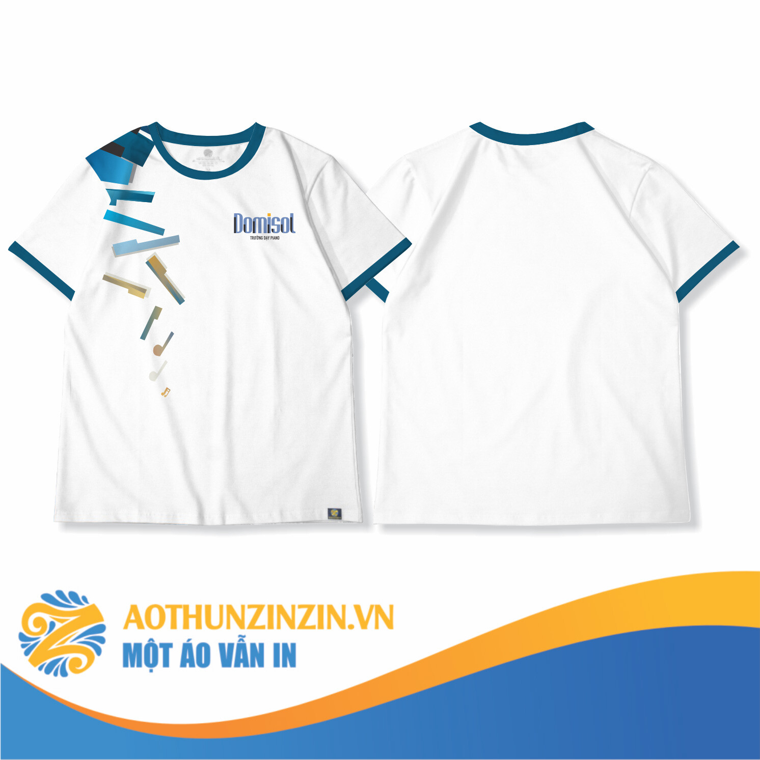 Ao Thun Piano Training Domisol Thiet Ke In An Dong Phuc Doanh Nghiep Aothunzinzin Mot Ao Van In