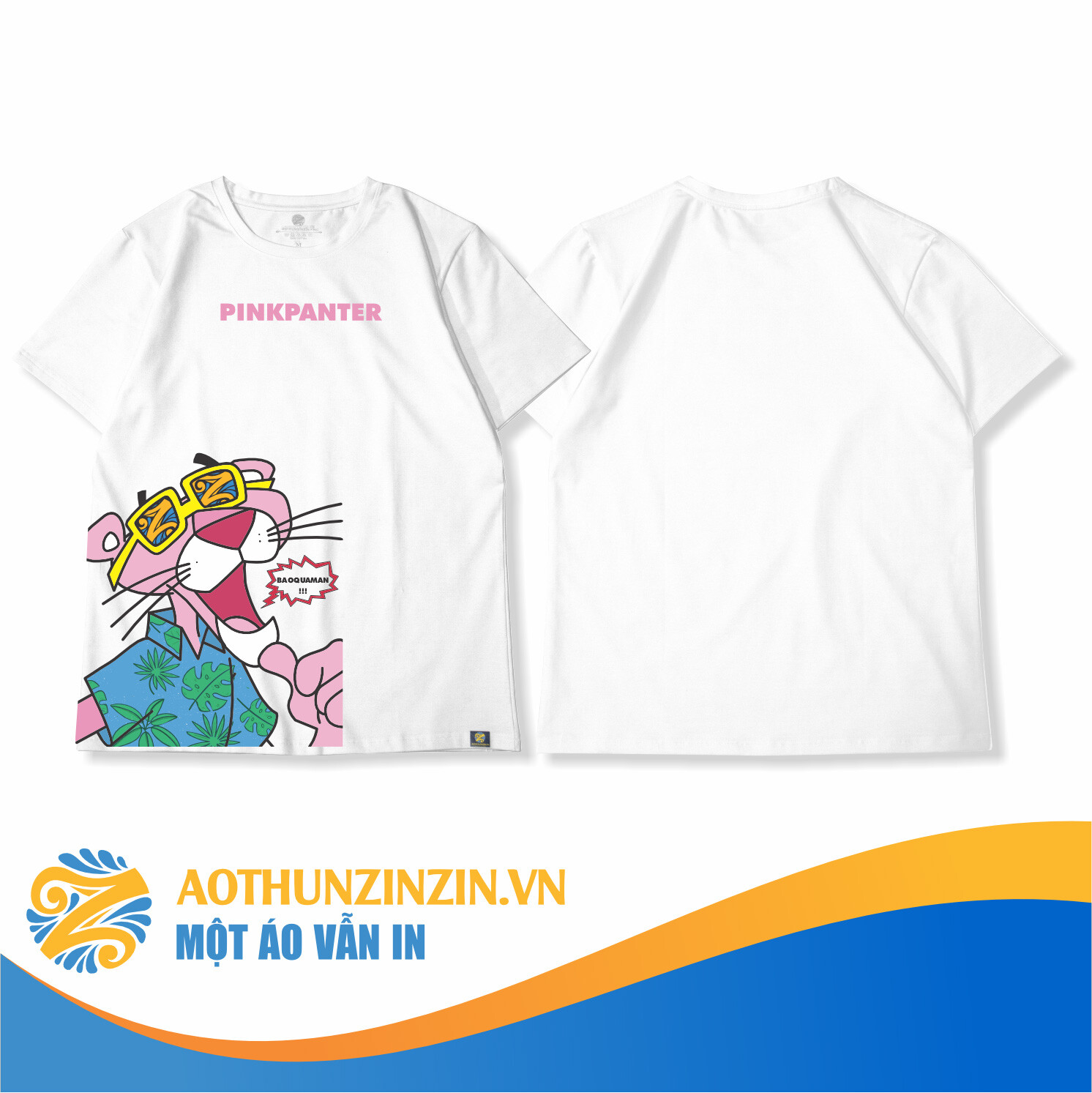 Ao Thun Pink Panter Bao Qua Man Thiet Ke In An Dong Phuc Doanh Nghiep Aothunzinzin Mot Ao Van In