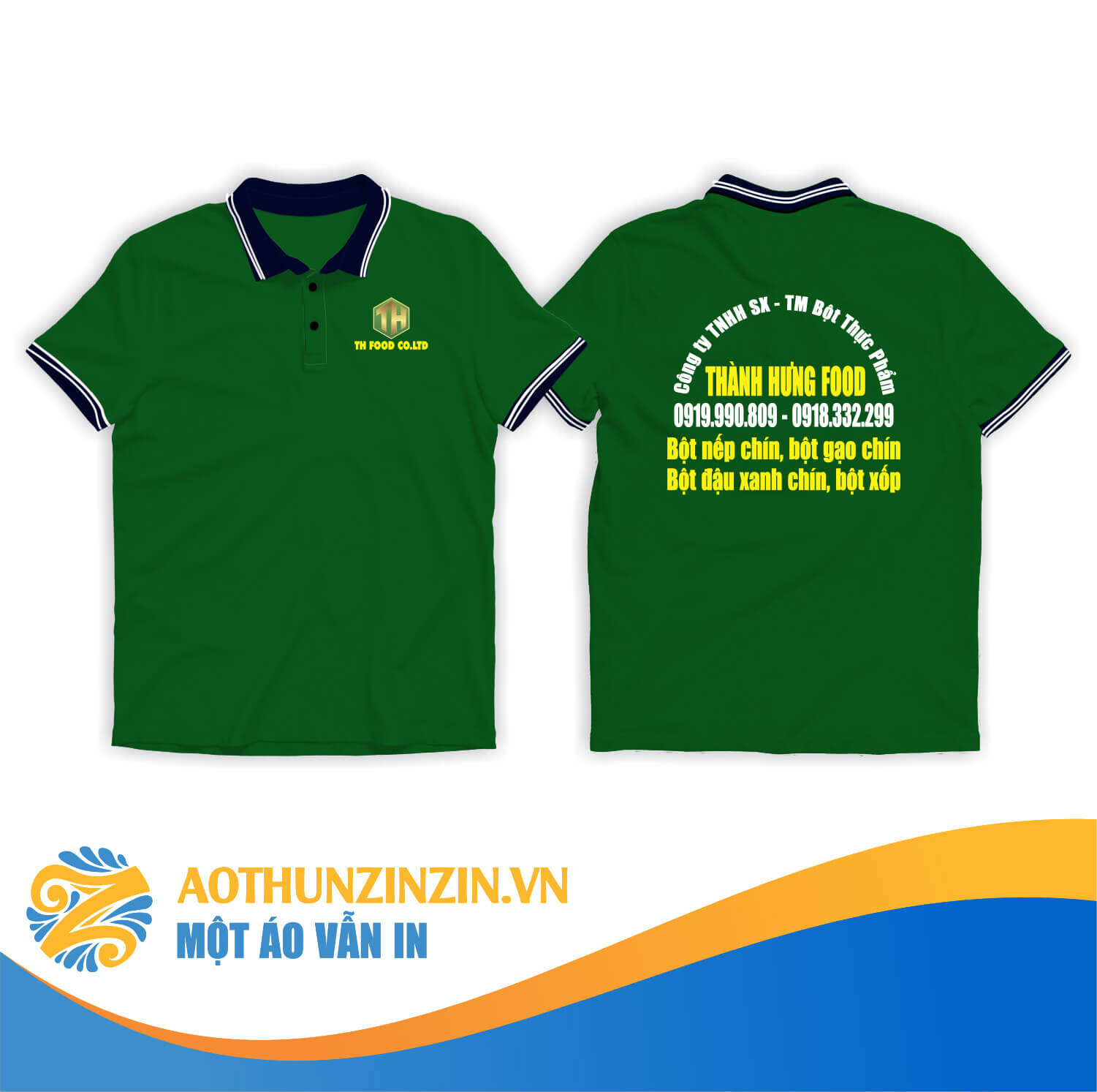 Ao Thun Thanh Hung Food Thiet Ke In An Dong Phuc Doanh Nghiep Aothunzinzin Mot Ao Van In