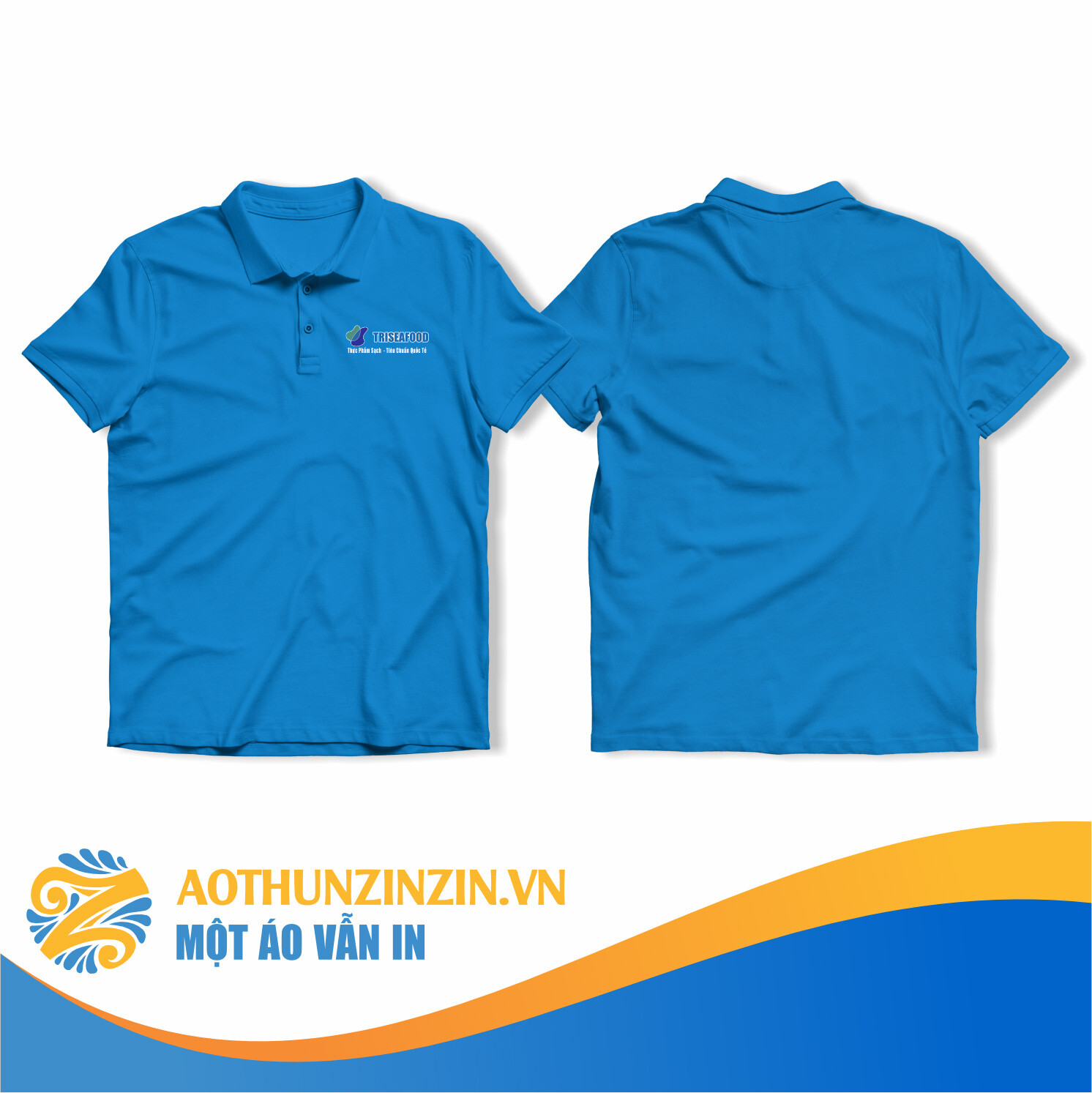 Ao Thun Triseafood Thiet Ke In An Dong Phuc Doanh Nghiep Aothunzinzin Mot Ao Van In