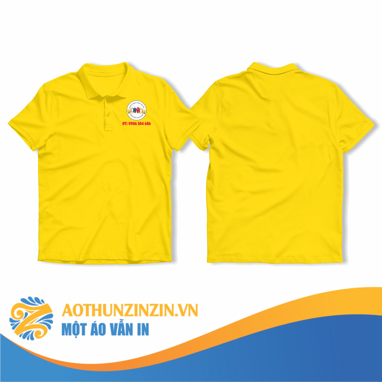 Ao Thun Truong Mau Giao Sao Mai Thiet Ke In An Dong Phuc Doanh Nghiep Aothunzinzin Mot Ao Van In