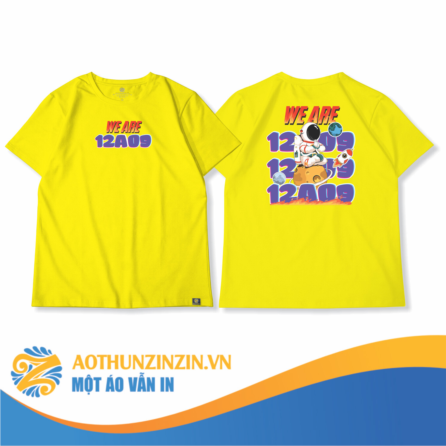 Ao Thun We Are 12a09 Thiet Ke In An Dong Phuc Doanh Nghiep Aothunzinzin Mot Ao Van In