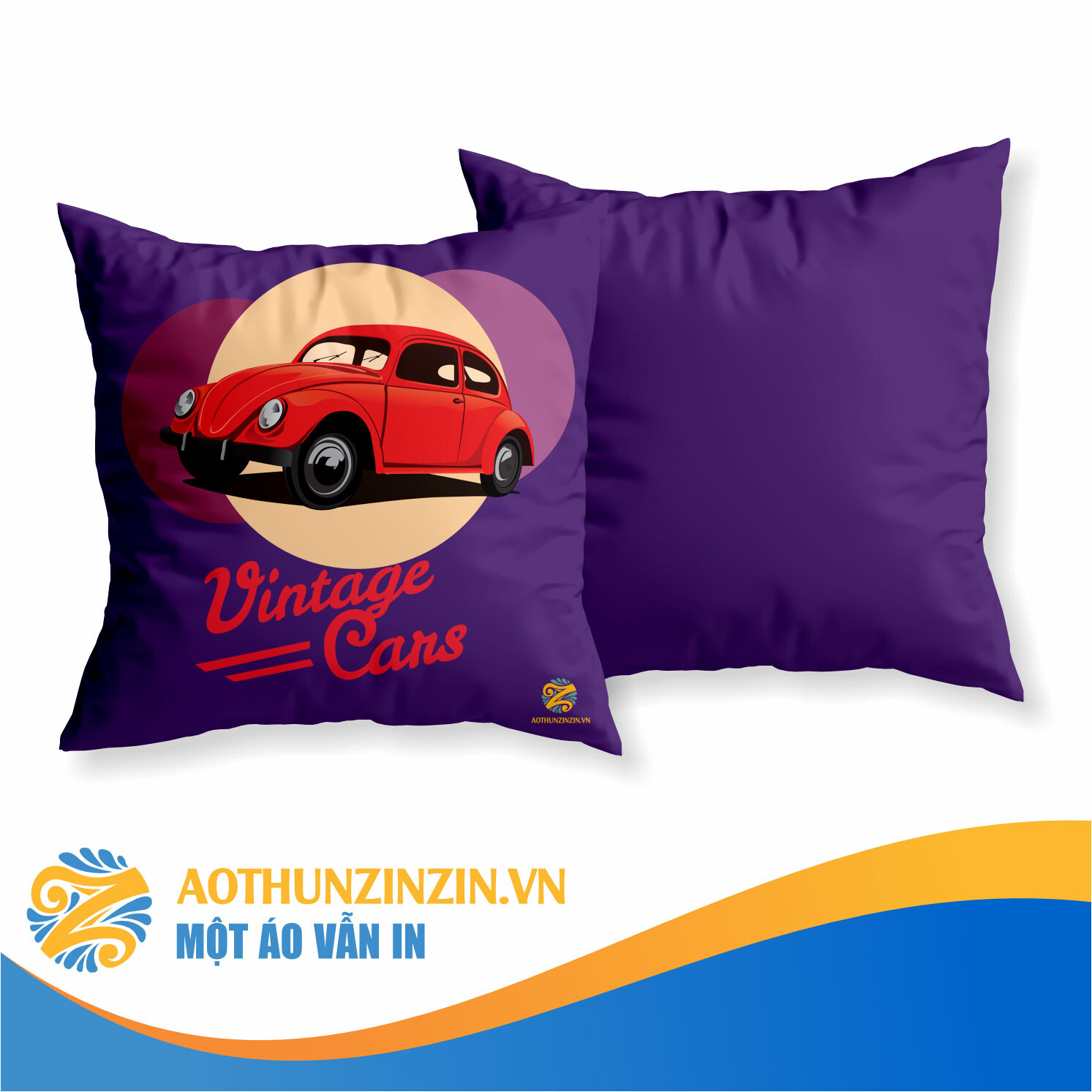 Goi Vintage Car Thiet Ke In An Dong Phuc Doanh Nghiep Aothunzinzin Mot Ao Van In