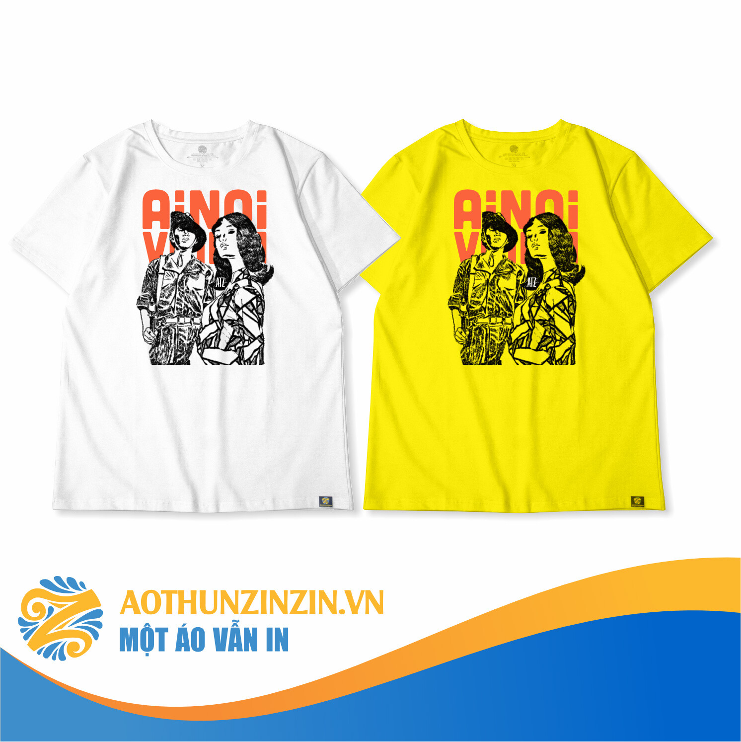 Ao Thun Ai Noi Voi Em Thiet Ke In An Dong Phuc Doanh Nghiep Aothunzinzin Mot Ao Van In