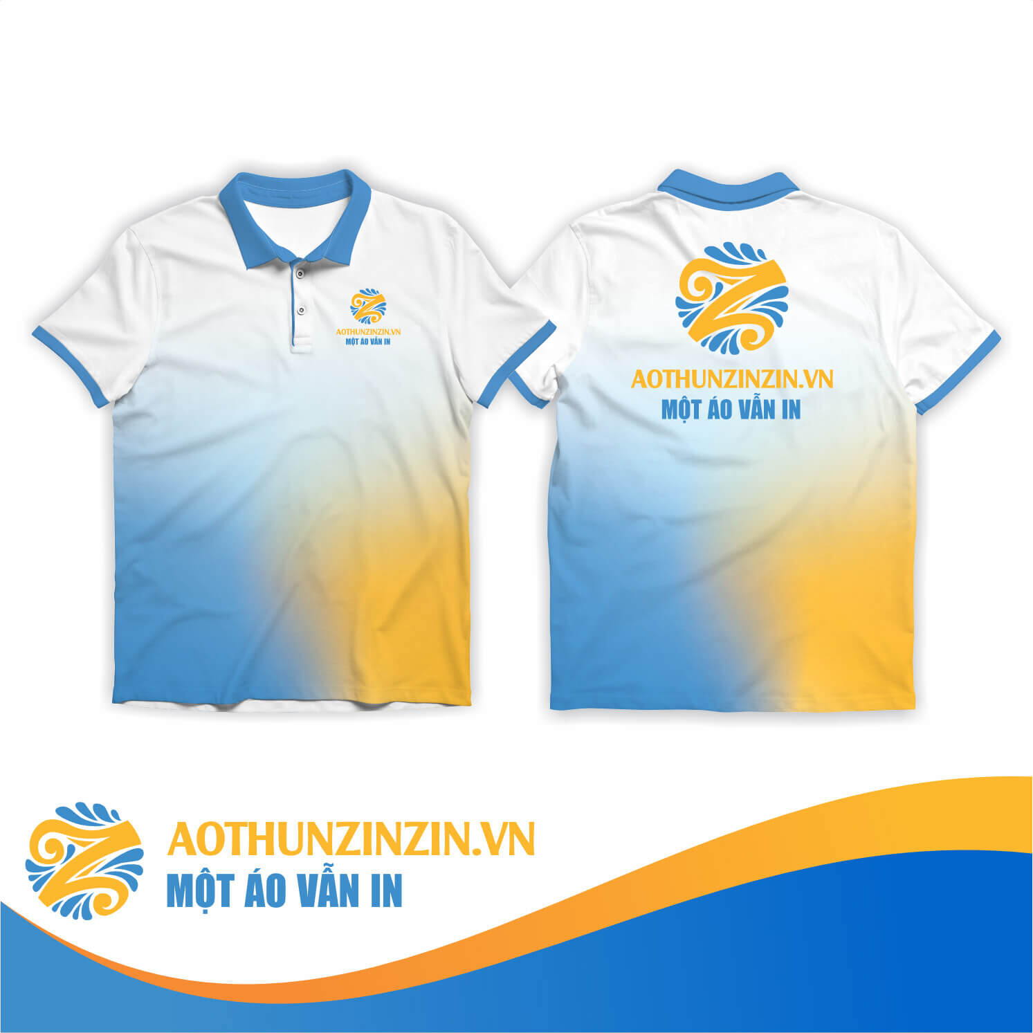 Ao Thun Ao Thun Zinzin Gradiant Thiet Ke In An Dong Phuc Doanh Nghiep Aothunzinzin Mot Ao Van In