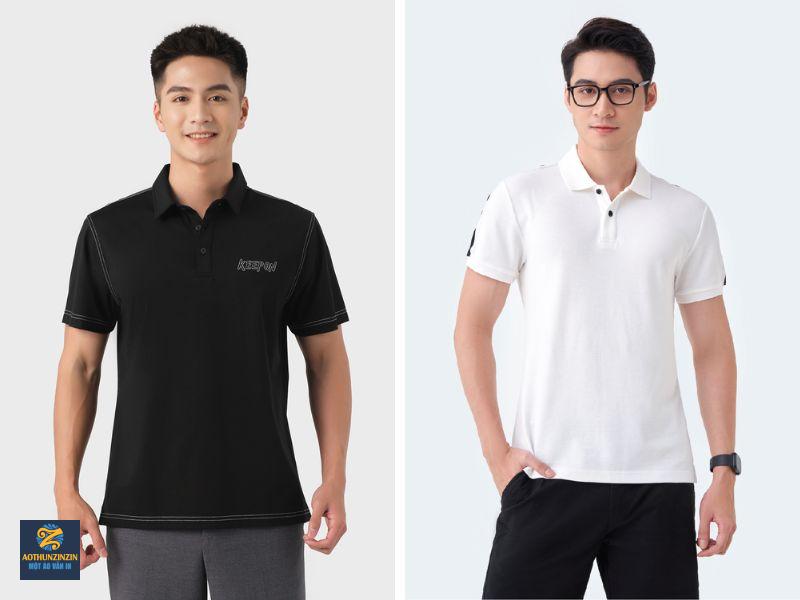 Áo polo cổ bẻ bo gân – kiểu Hàn
